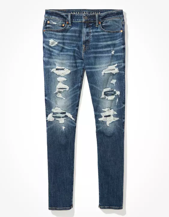 AE AirFlex+ Temp Tech Patched Athletic Skinny Jean - Image 3