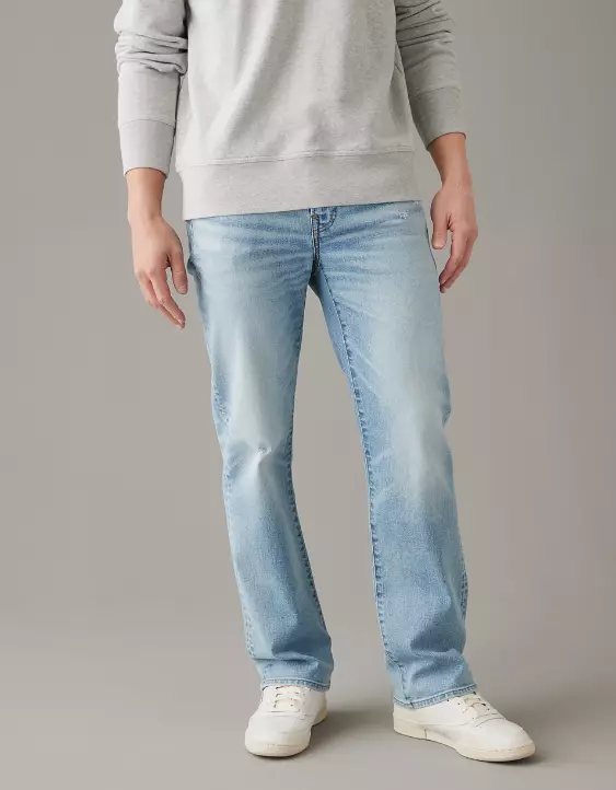 AE AirFlex+ Ultrasoft Distressed Original Bootcut Jean - Image 2