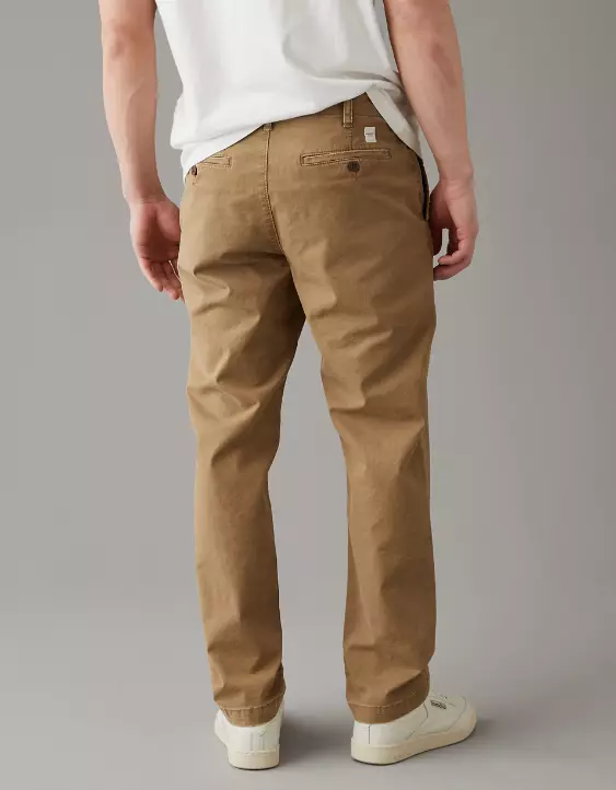 AE Flex Relaxed Straight Lived-In Khaki Pant - Image 2