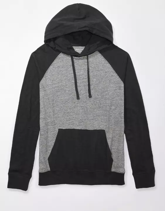 AE Super Soft Slub Colorblock Hoodie T-Shirt - Image 3