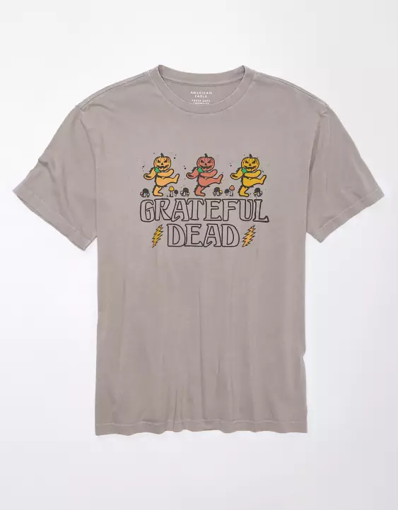 AE Super Soft Halloween Grateful Dead Graphic T-Shirt - Image 3