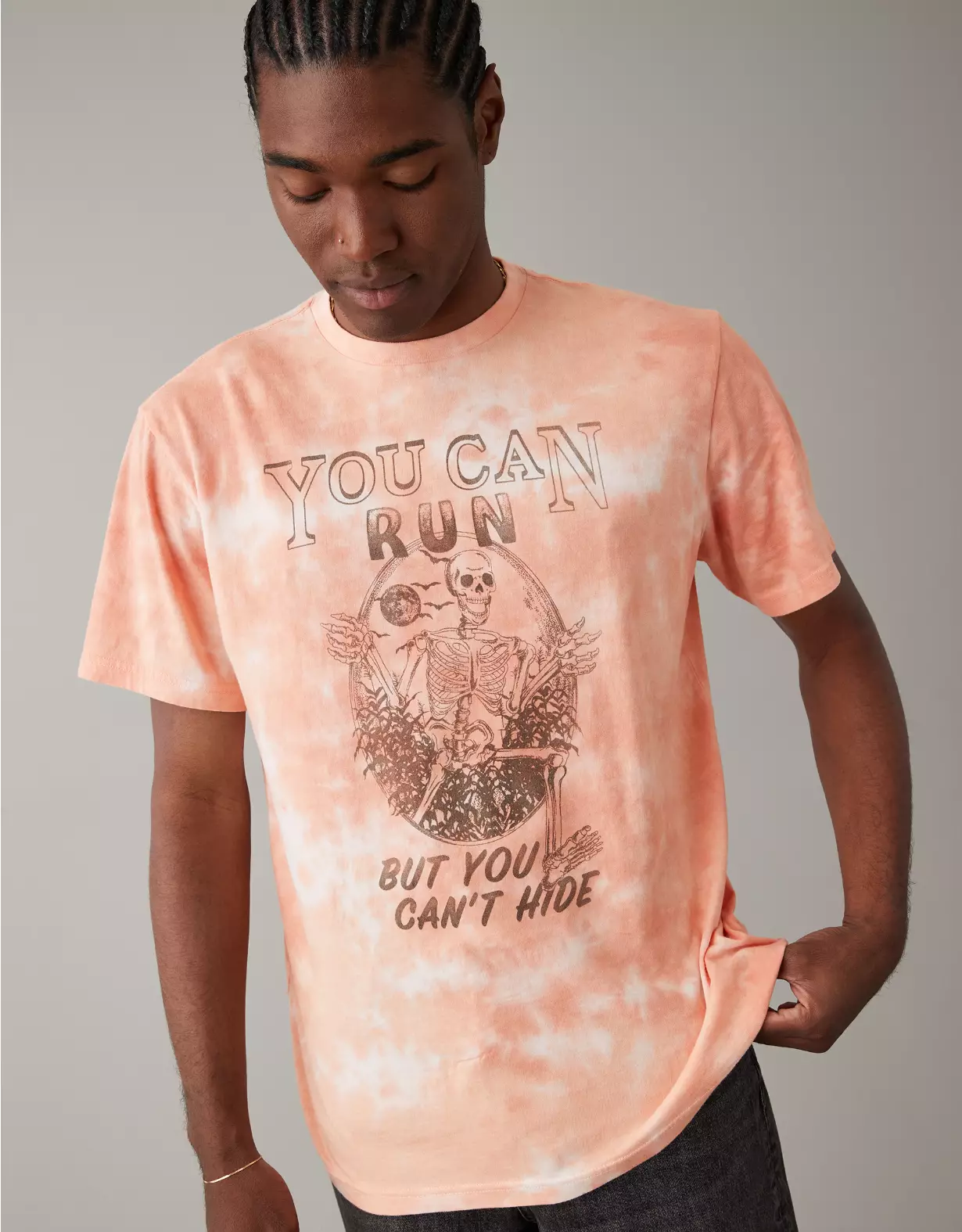 AE Super Soft Tie-Dye Halloween T-Shirt