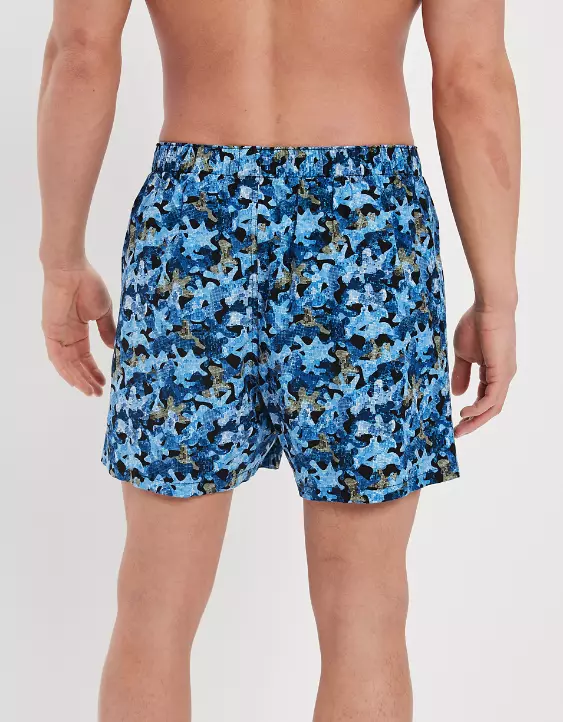 AEO Blue Camo Stretch Boxer Short - Image 2