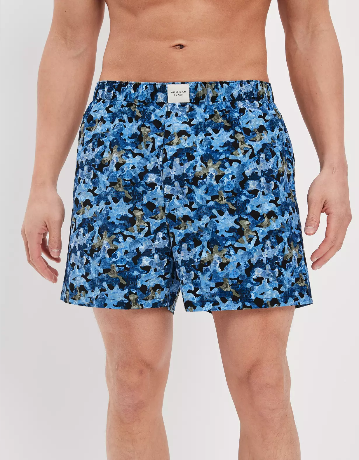 AEO Blue Camo Stretch Boxer Short