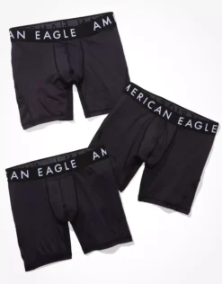 AEO Solid 6" Flex Boxer Brief 3-Pack