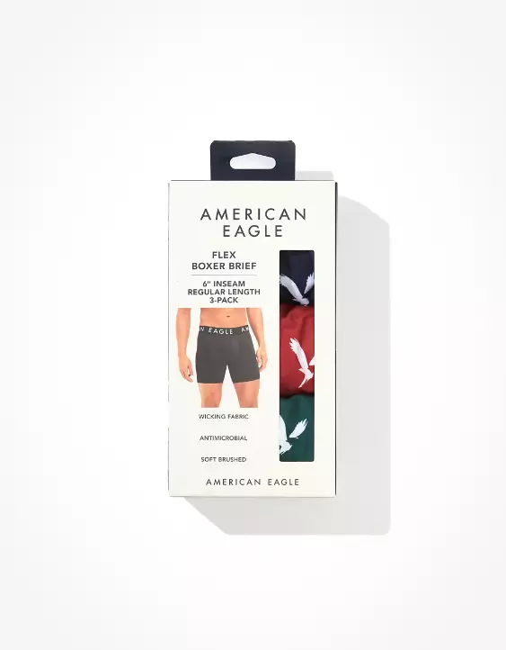 AEO 6" Flex Boxer Brief 3-Pack - Image 2
