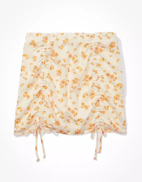 AE Silky Floral Mini Skirt - Image 3
