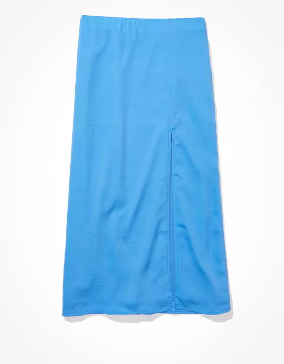 AE High-Waisted Slit Midi Skirt - Image 3