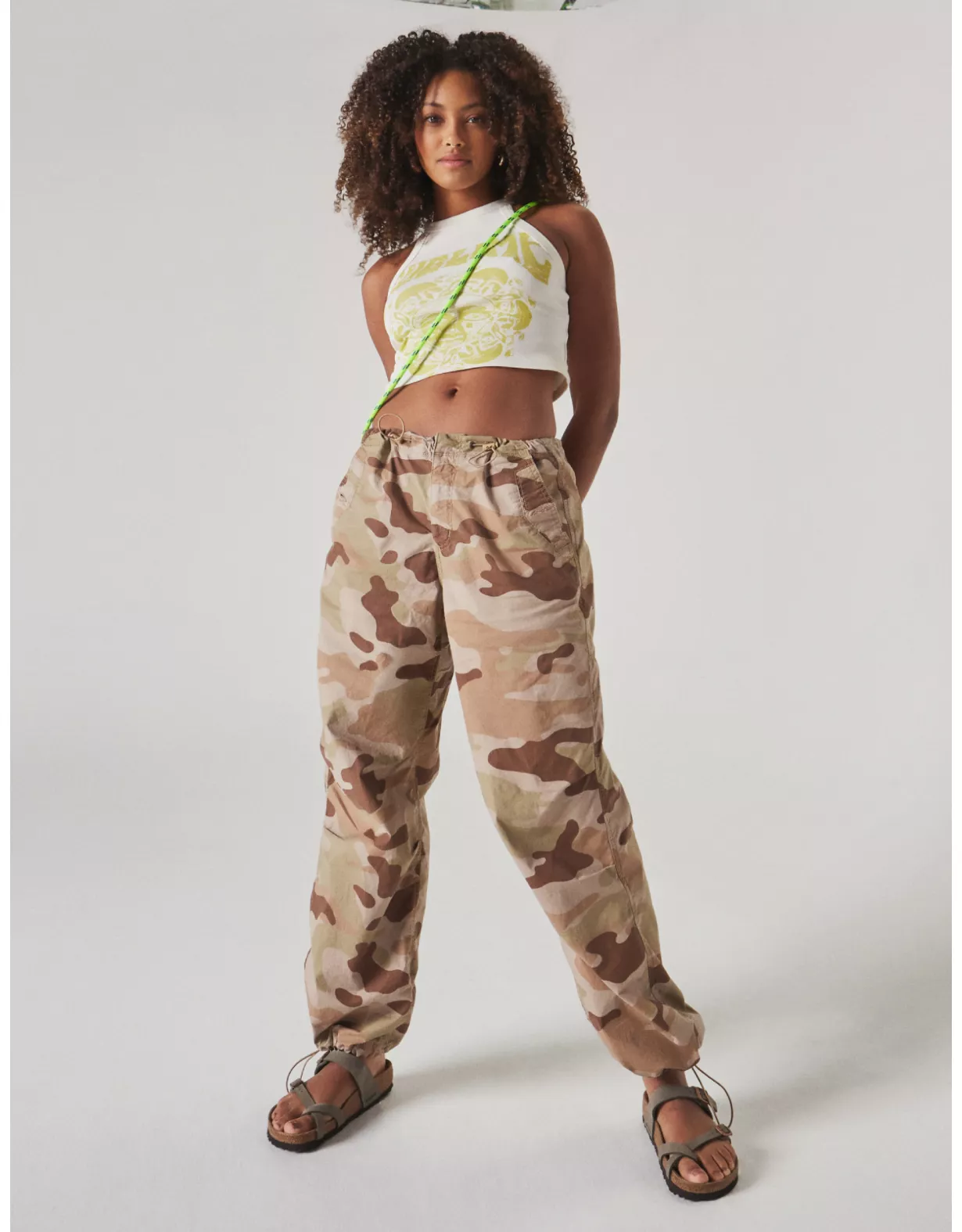 AE Snappy Stretch High-Waisted Parachute Pant