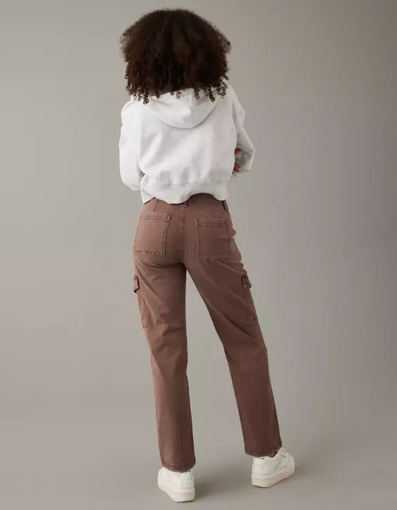 AE Stretch Curvy Cargo Straight Pant - Image 2