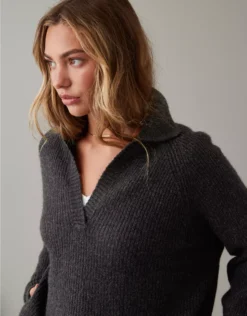 AE Oversized Collared Sweater