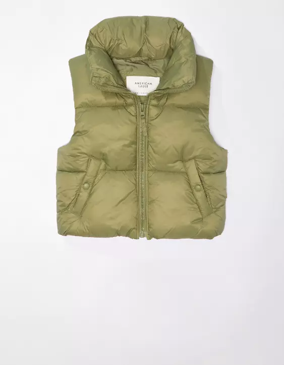 AE Cropped Puffer Vest - Image 3