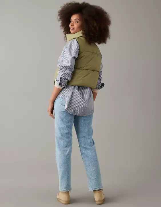 AE Cropped Puffer Vest - Image 2