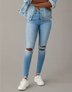 AE Luxe Ripped High-Waisted Jegging