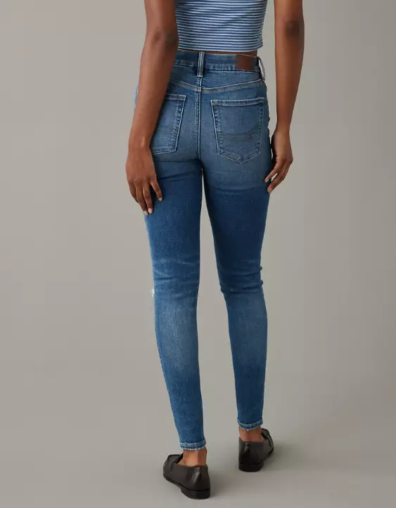 AE Luxe Ripped High V-Rise Jegging - Image 2