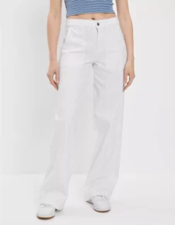 AE Stretch Super High-Waisted Baggy Wide-Leg Pant