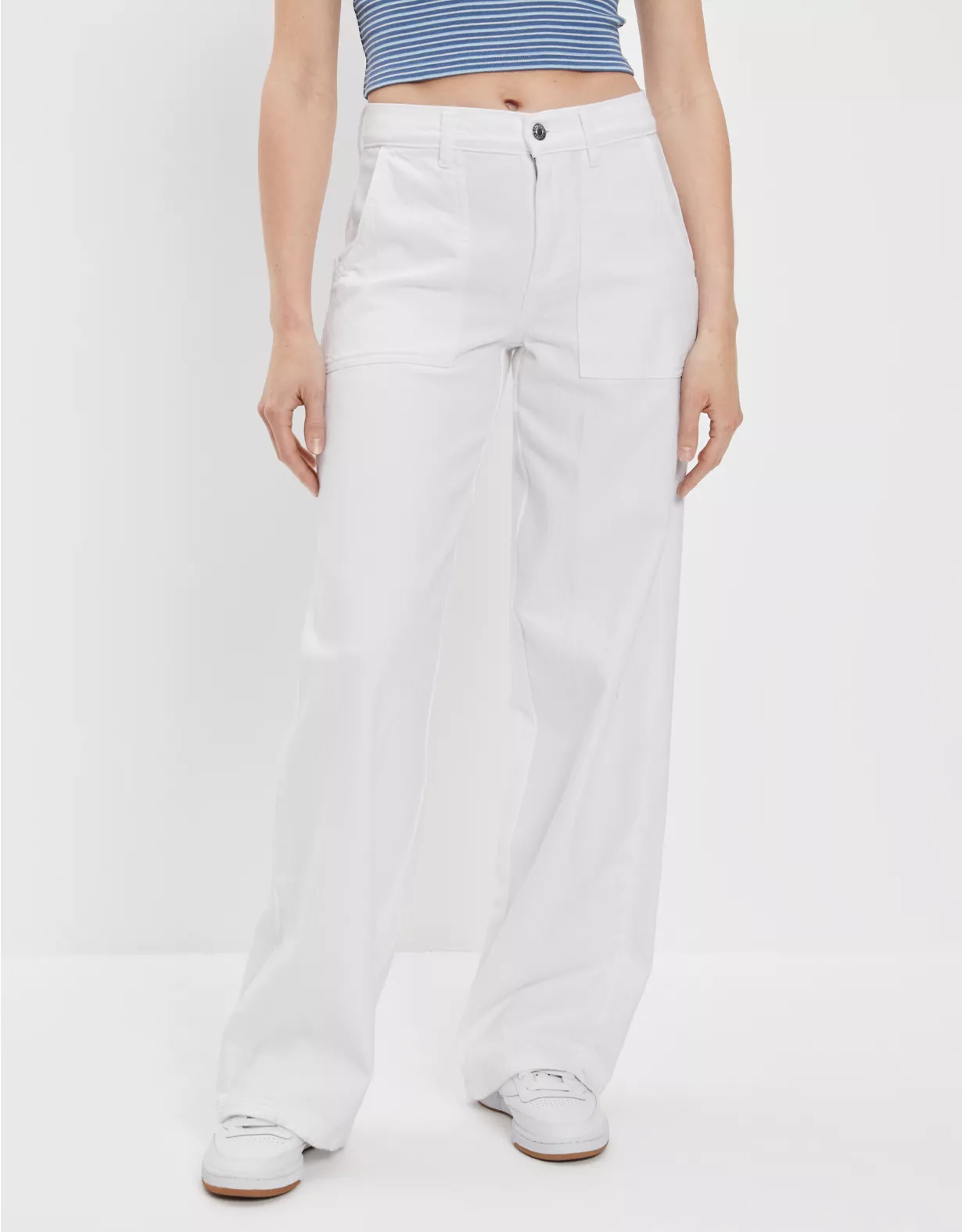 AE Stretch Super High-Waisted Baggy Wide-Leg Pant
