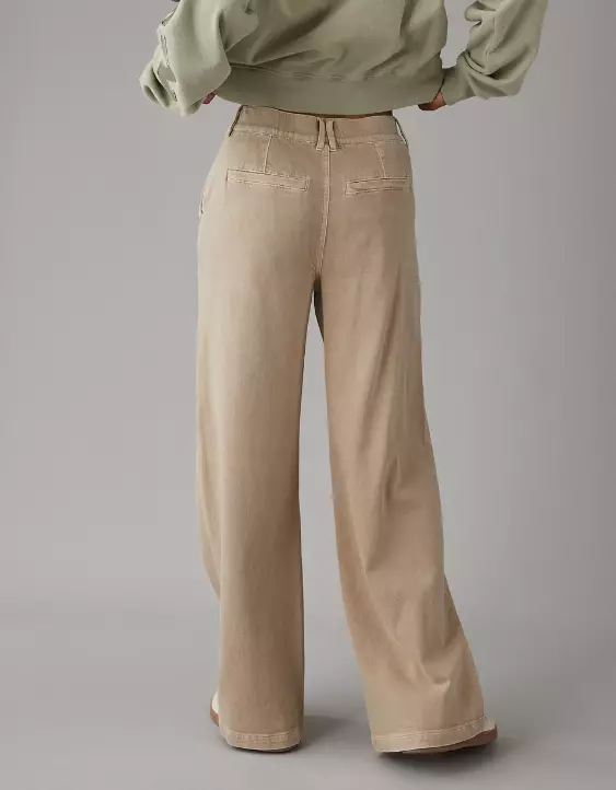 AE Stretch Super High-Waisted Baggy Wide-Leg Trouser - Image 2