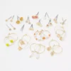AEO Coral Stud + Hoop Earring 18-Pack