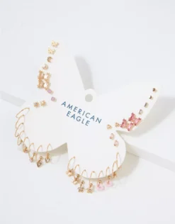 AE Crystal Butterfly Earrings 18-Pack
