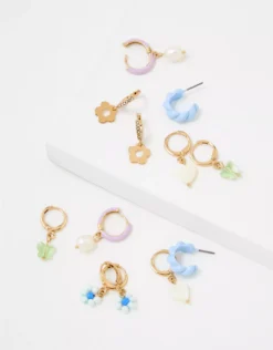 AE Daisy Hoop Earrings 6-Pack