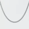 West Coast Jewelry Polished Stainless Steel Box Chain Necklace