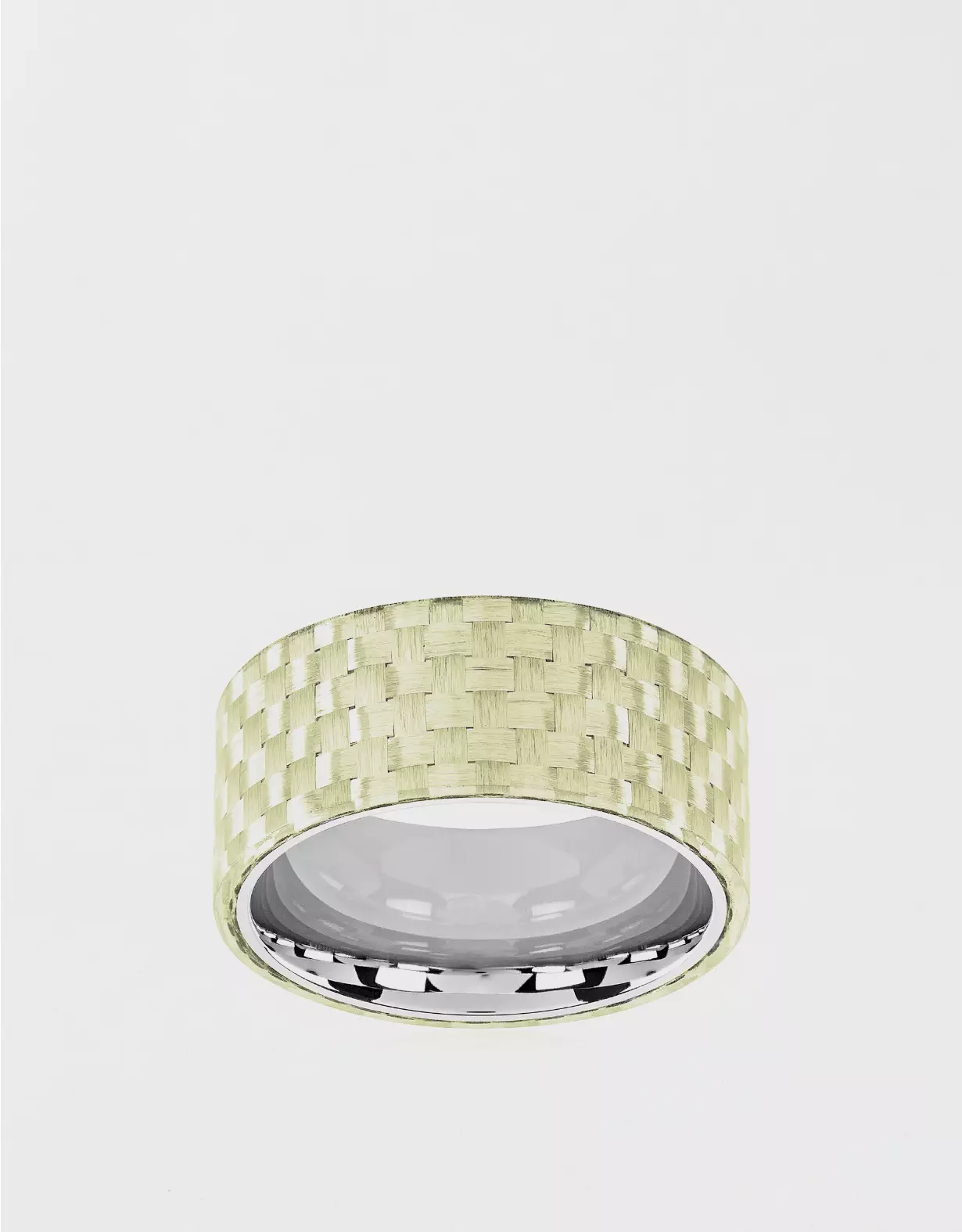 West Coast Jewelry Stainless Steel Overlay Glossy Ring - Image 2