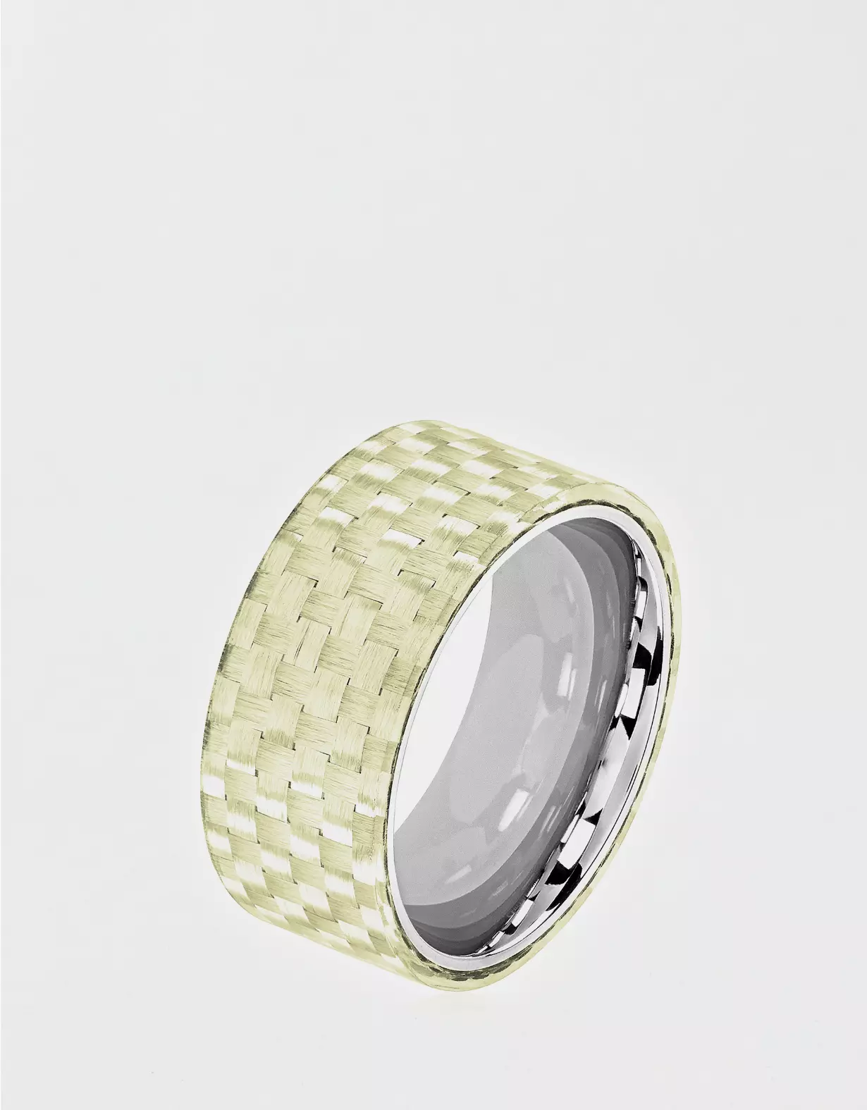 West Coast Jewelry Stainless Steel Overlay Glossy Ring