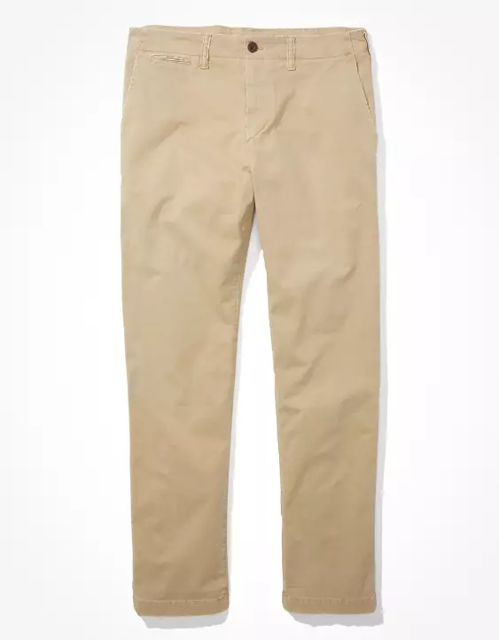 AE Flex Athletic Straight Lived-In Khaki Pant - Image 3