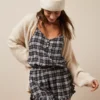 AE Flannel Ruffle PJ Romper