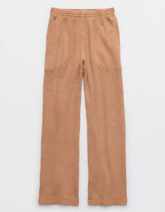 Aerie Straight Leg Waffle Pant - Image 3