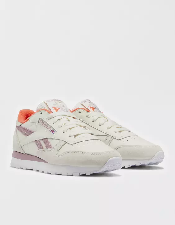 Aerie Reebok Classic Leather Soft Sparkle Sneaker - Image 2