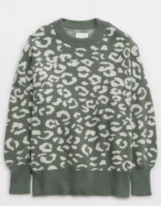 Aerie Leopard Buttercream Sweater - Image 3