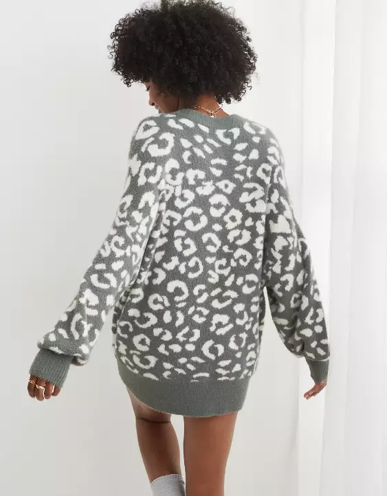 Aerie Leopard Buttercream Sweater - Image 2