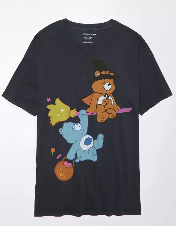 AE Oversized Halloween Care Bears Graphic Tee - Image 3