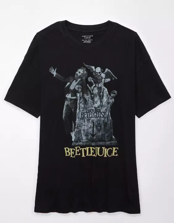 AE Oversized Beetlejuice Graphic Tee - Image 3