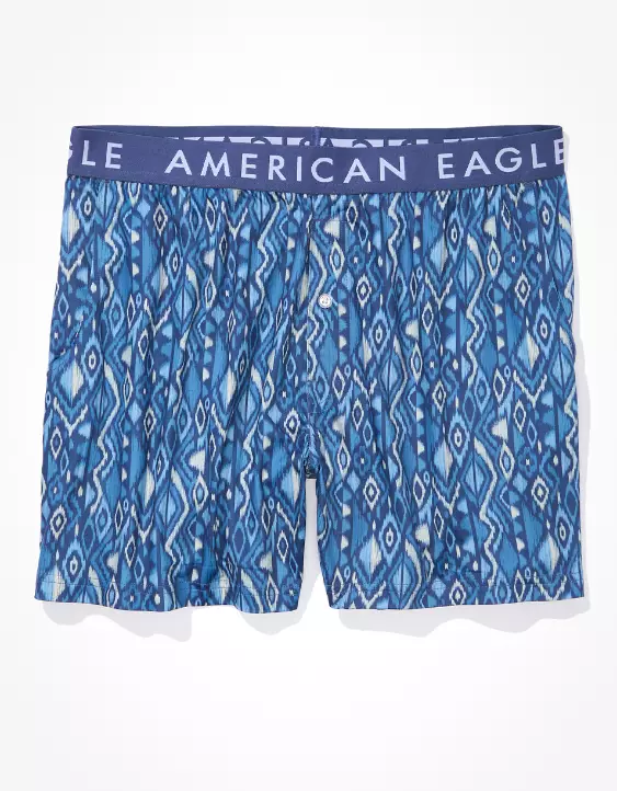 AEO Geo Print Ultra Soft Pocket Boxer Short - Image 3