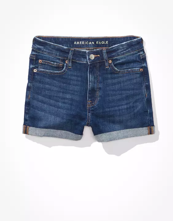 AE Ne(x)t Level High V-Rise Denim Short Short - Image 3