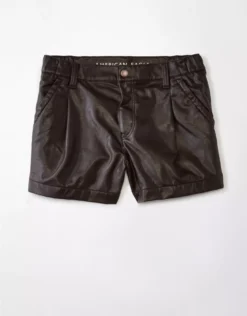 AE High-Waisted Baggy Vegan Leather Short