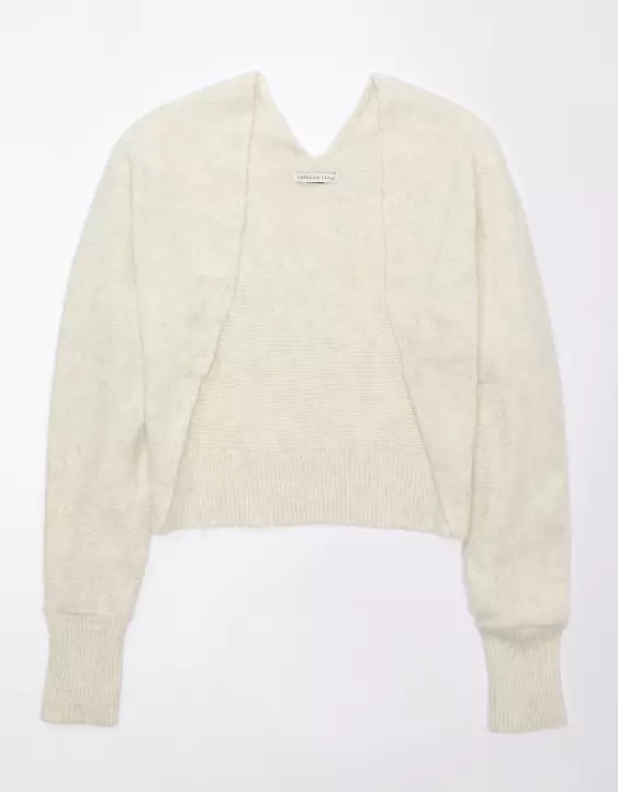 AE Cropped Shrug Cardigan - Image 3