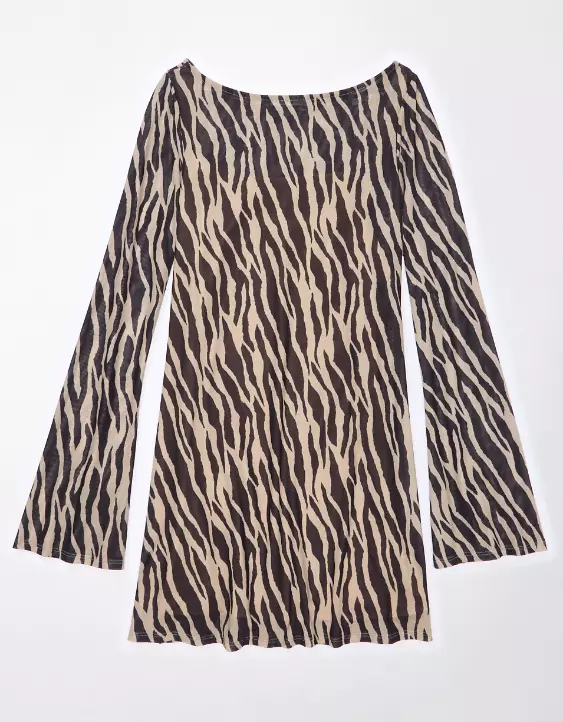 AE Boatneck Mini Mesh Dress - Image 3