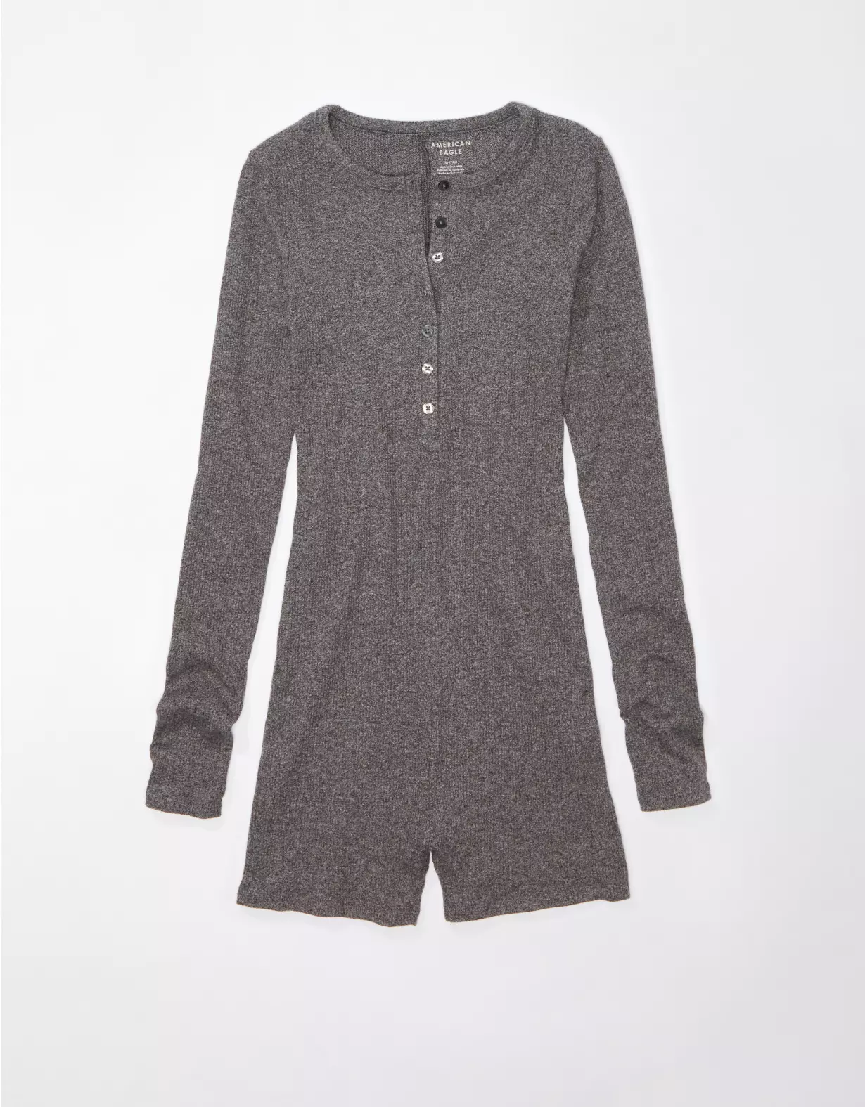 AE Long-Sleeve Knit Henley Onesie