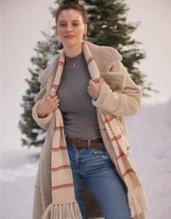 AE Striped Skinny Scarf