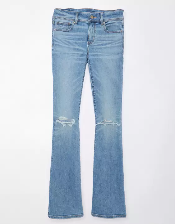 AE Stretch Low-Rise Ripped Kick Bootcut Jean - Image 3