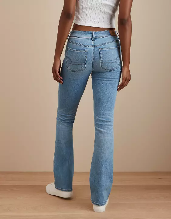 AE Stretch Low-Rise Ripped Kick Bootcut Jean - Image 2