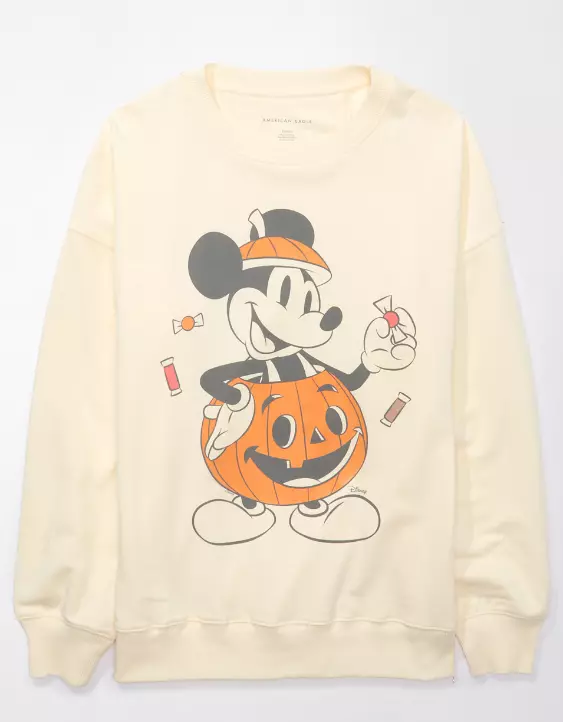 AE Oversized Halloween Mickey Graphic Sweatshirt - Image 3