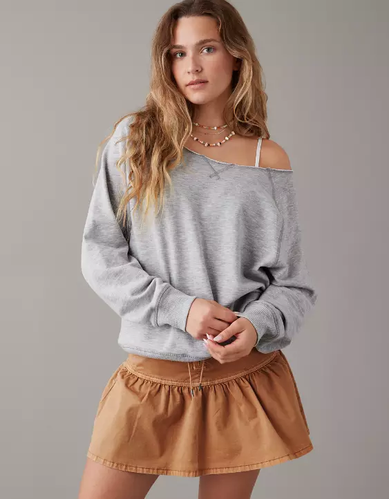 AE Off-the-Shoulder Sweatshirt - Image 2