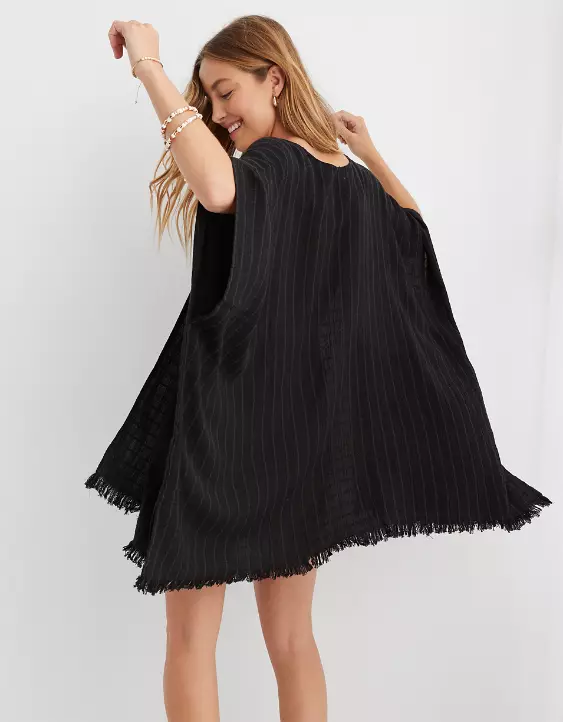 Aerie Textured Open Cape - Image 3