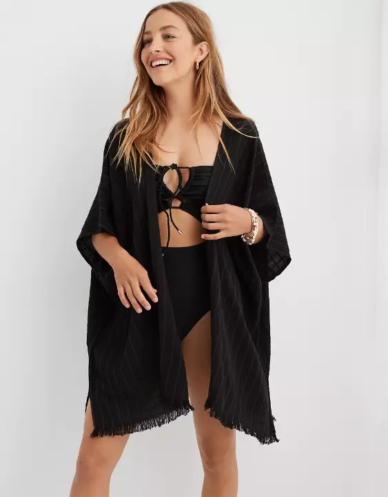 Aerie Textured Open Cape - Image 2