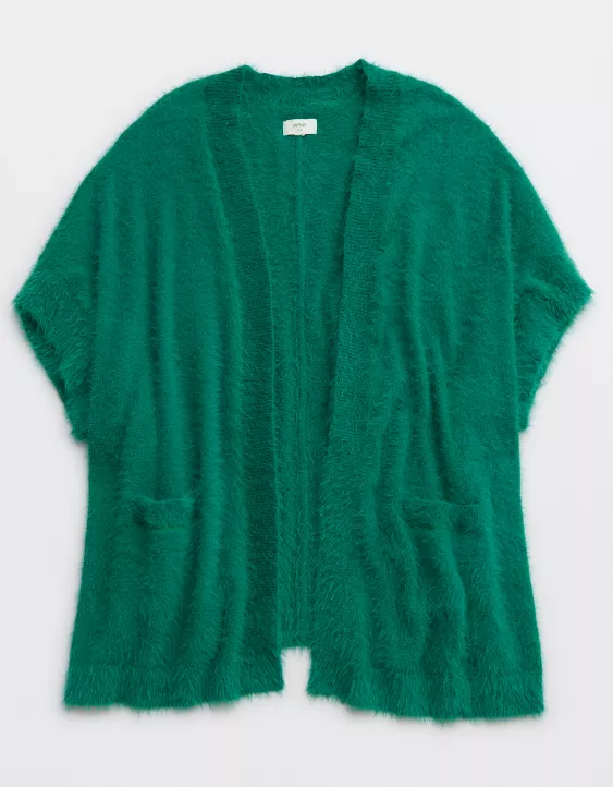 Aerie Fuzzy Sweater Cape - Image 3